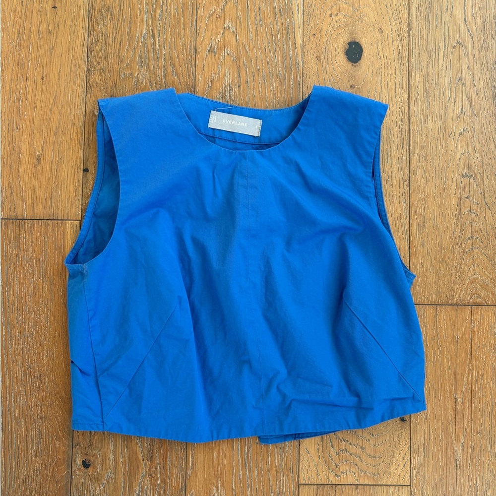 Everlane Cobalt Cropped Shell Top
